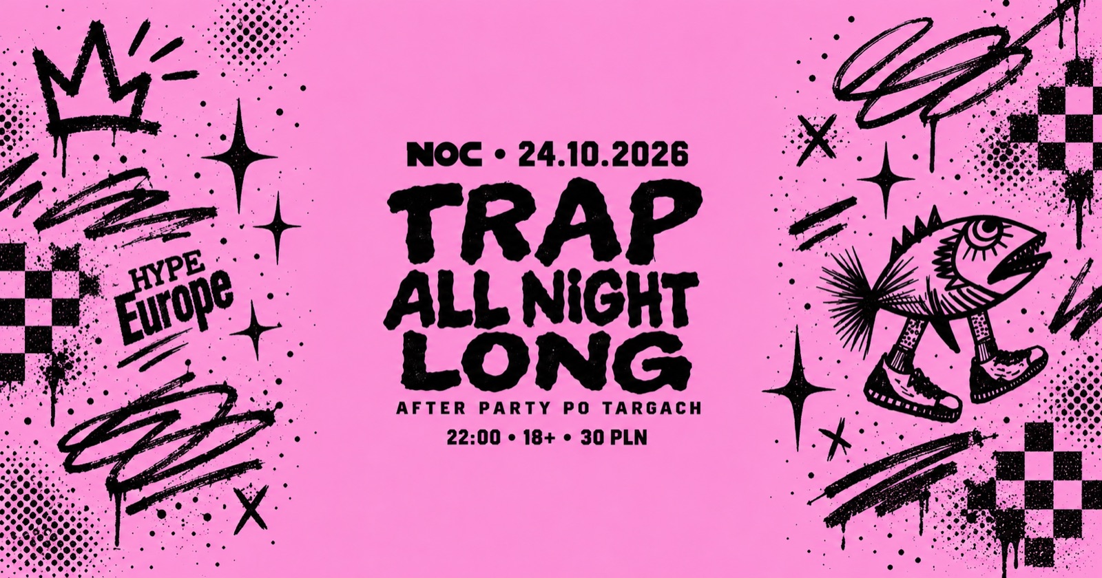Plakat: TRAP ALL NIGHT LONG, 24.10